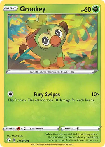 Sword & Shield Shining Fates 011/072 Grookey