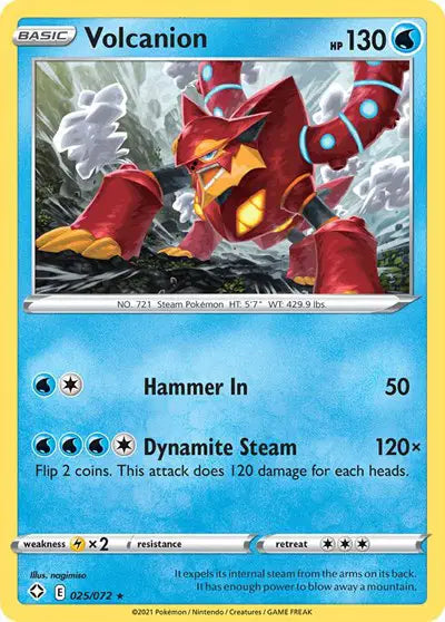 Sword & Shield Shining Fates 025/072 Volcanion