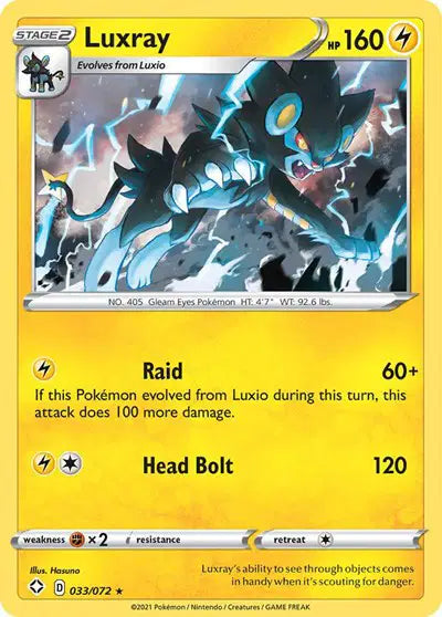 Sword & Shield Shining Fates 033/072 Luxray