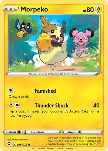 Shining Fates 036/072 Morpeko (036)