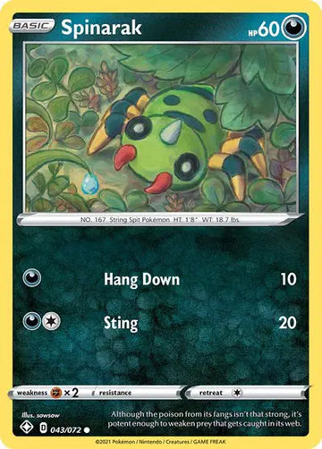 Shining Fates 043/072 Spinarak