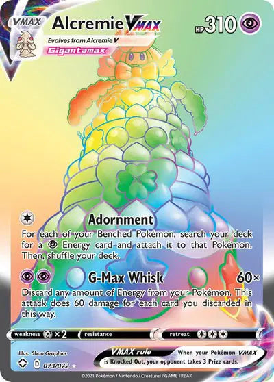 Sword & Shield Shining Fates 073/072 Alcremie VMAX (Secret)
