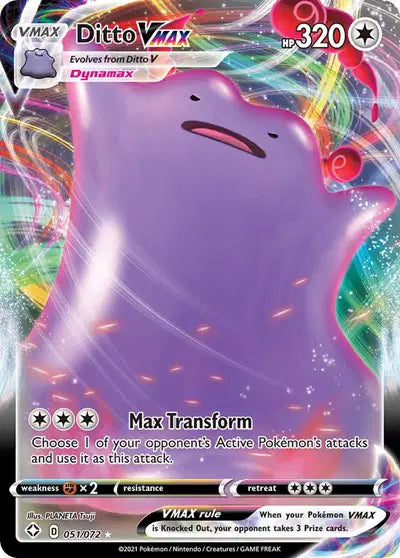 Sword & Shield Shining Fates 051/072 Ditto VMAX