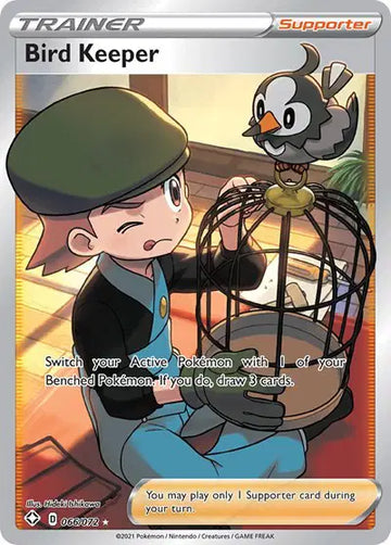Shining Fates 066/072 Bird Keeper (Full Art)