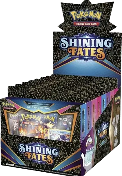 Sword & Shield Shining Fates Shining Fates Mad Party Pin Collection Display