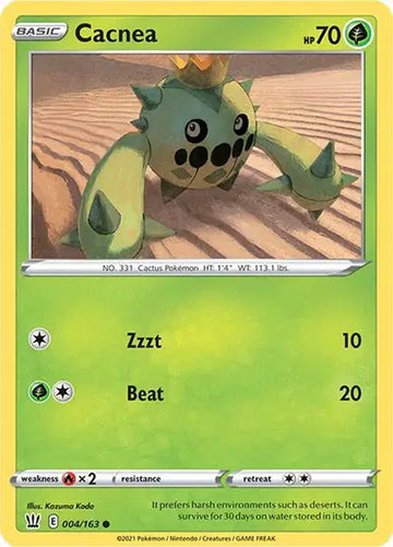 Sword & Shield Battle Styles 004/163 Cacnea