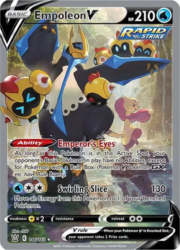 Sword & Shield Battle Styles 146/163 Empoleon V (Alternate Full Art)