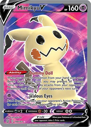 Sword & Shield Battle Styles 148/163 Mimikyu V (Full Art)
