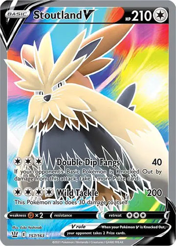 Sword & Shield Battle Styles 157/163 Stoutland V (Full Art)