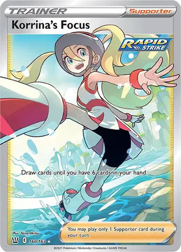 Sword & Shield Battle Styles 160/163 Korrina's Focus (Full Art)