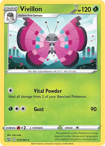 Sword & Shield Battle Styles 013/163 Vivillon