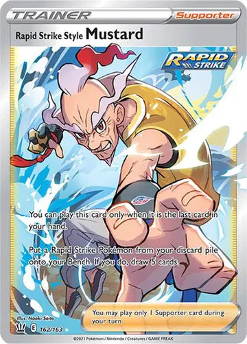 Sword & Shield Battle Styles 162/163 Rapid Strike Style Mustard (Full Art)