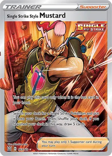 Sword & Shield Battle Styles 163/163 Single Strike Style Mustard (Full Art)