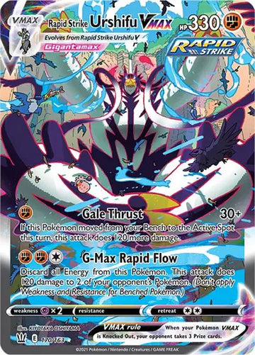Sword & Shield Battle Styles 170/163 Rapid Strike Urshifu VMAX (Alternate Art Secret)