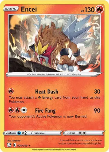 Sword & Shield Battle Styles 020/163 Entei