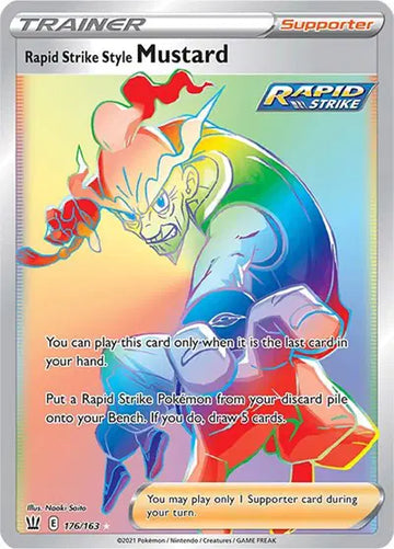 Sword & Shield Battle Styles  176/163 Rapid Strike Style Mustard (Secret)