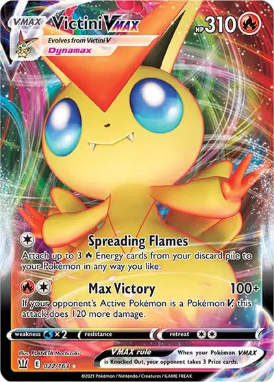 Sword & Shield Battle Styles 022/163 Victini VMAX
