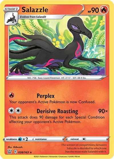 Sword & Shield Battle Styles 028/163 Salazzle