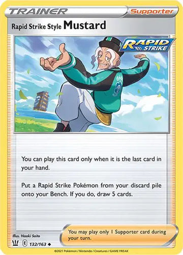 Sword & Shield Battle Styles 132/163 Rapid Strike Style Mustard