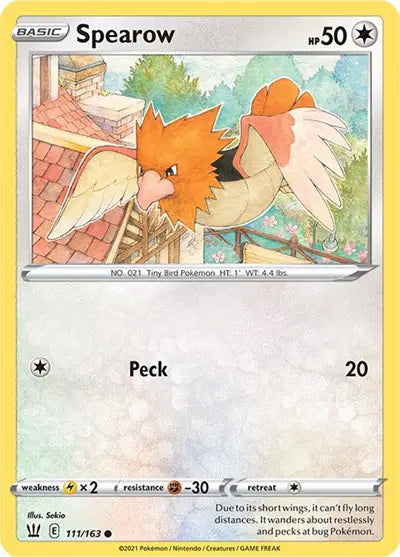Sword & Shield Battle Styles 111/163 Spearow
