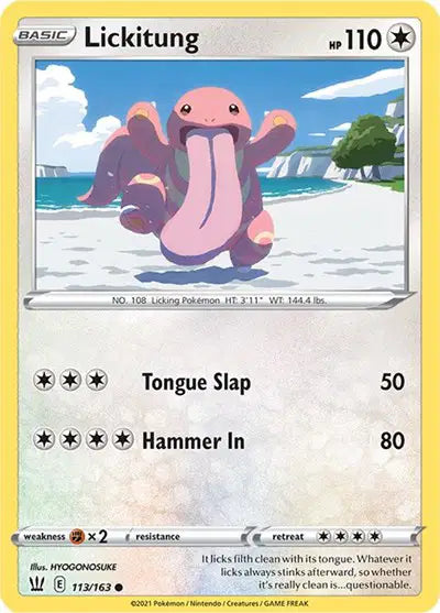 Sword & Shield Battle Styles 113/163 Lickitung