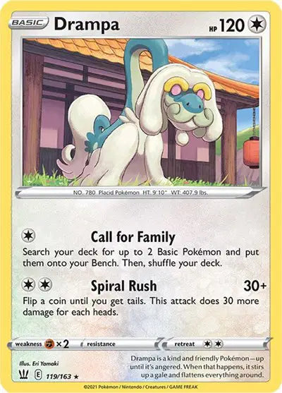 Sword & Shield Battle Styles 119/163 Drampa