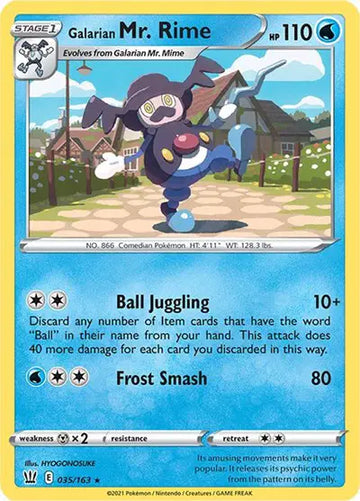 Sword & Shield Battle Styles 035/163 Galarian Mr. Rime
