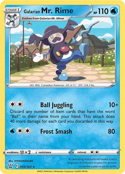 Sword & Shield Battle Styles 035/163 Galarian Mr. Rime