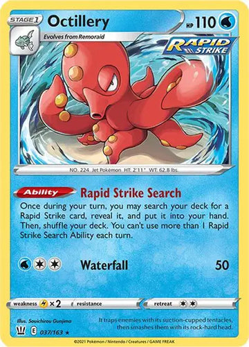 Sword & Shield Battle Styles 037/163 Octillery