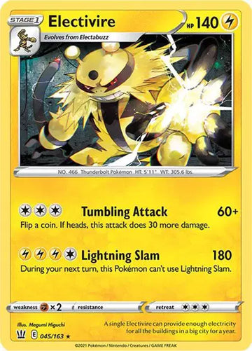 Sword & Shield Battle Styles 045/163 Electivire