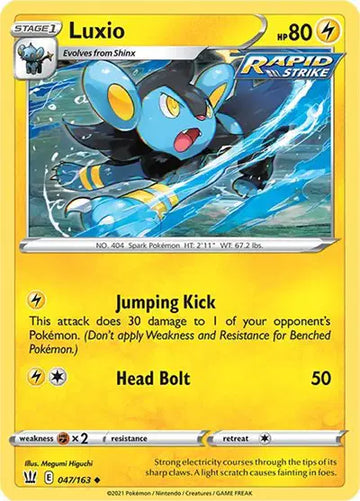 Sword & Shield Battle Styles  047/163 Luxio