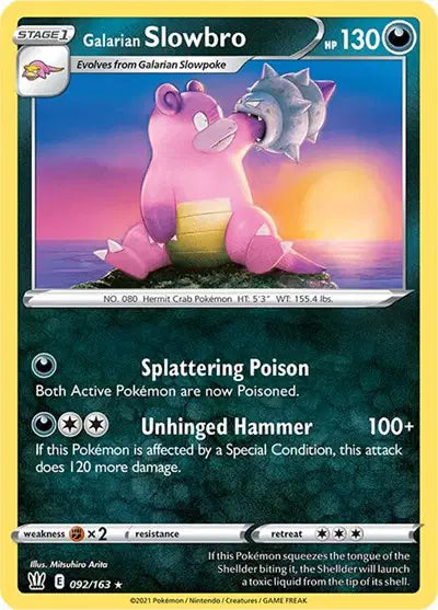 Sword & Shield Battle Styles 092/163 Galarian Slowbro