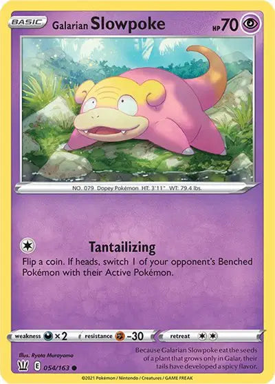 Sword & Shield Battle Styles 054/163 Galarian Slowpoke