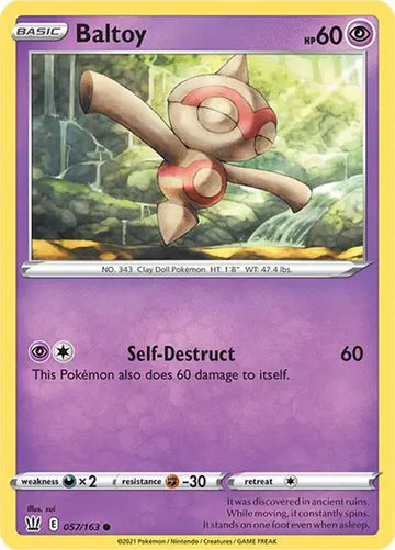 Sword & Shield Battle Styles 057/163 Baltoy