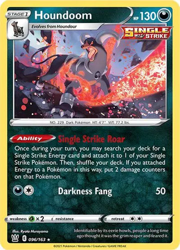 Sword & Shield Battle Styles 096/163 Houndoom