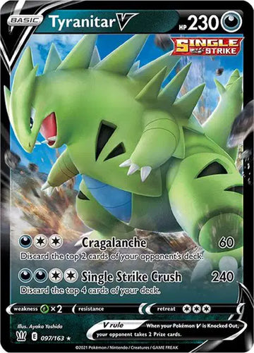 Sword & Shield Battle Styles 097/163 Tyranitar V