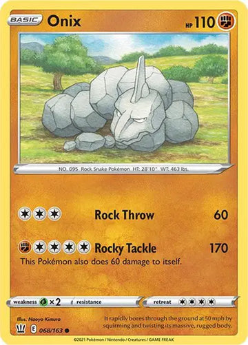 Sword & Shield Battle Styles 068/163 Onix