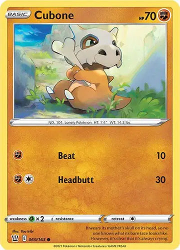 Sword & Shield Battle Styles 069/163 Cubone