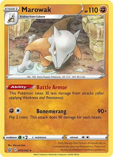 Sword & Shield Battle Styles 070/163 Marowak