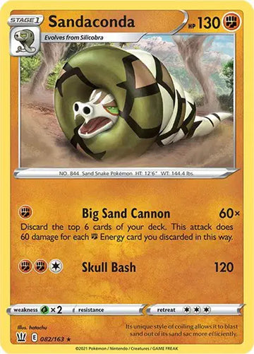 Sword & Shield Battle Styles 082/163 Sandaconda