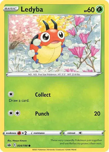 Sword & Shield Chilling Reign-004/198 Ledyba