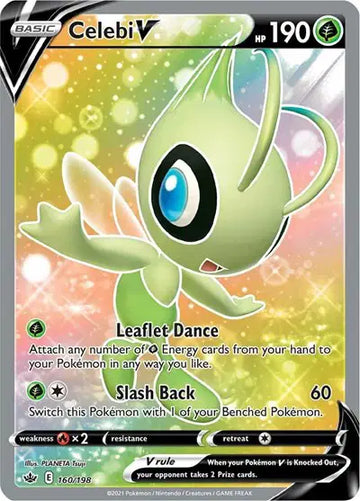 Sword & Shield Chilling Reign 160/198 Celebi V (Full Art)
