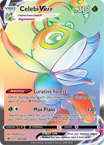 Sword & Shield Chilling Reign 199/198 Celebi VMAX (Secret)