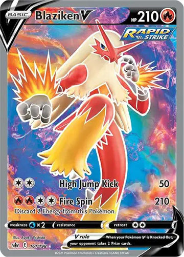 Sword & Shield Chilling Reign 161/198 Blaziken V (Full Art)
