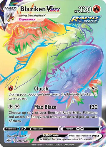 Sword & Shield Chilling Reign 200/198 Blaziken VMAX (Secret)