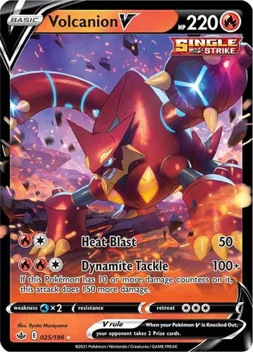Sword & Shield Chilling Reign- 025/198 Volcanion V