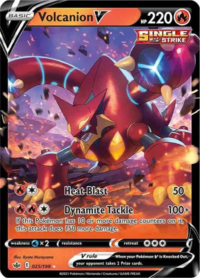 Sword & Shield Chilling Reign- 025/198 Volcanion V