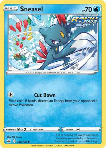 Sword & Shield Chilling Reign 030/198 Sneasel