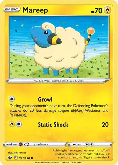 Sword & Shield Chilling Reign 047/198 Mareep