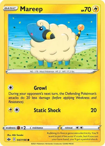 Sword & Shield Chilling Reign 047/198 Mareep